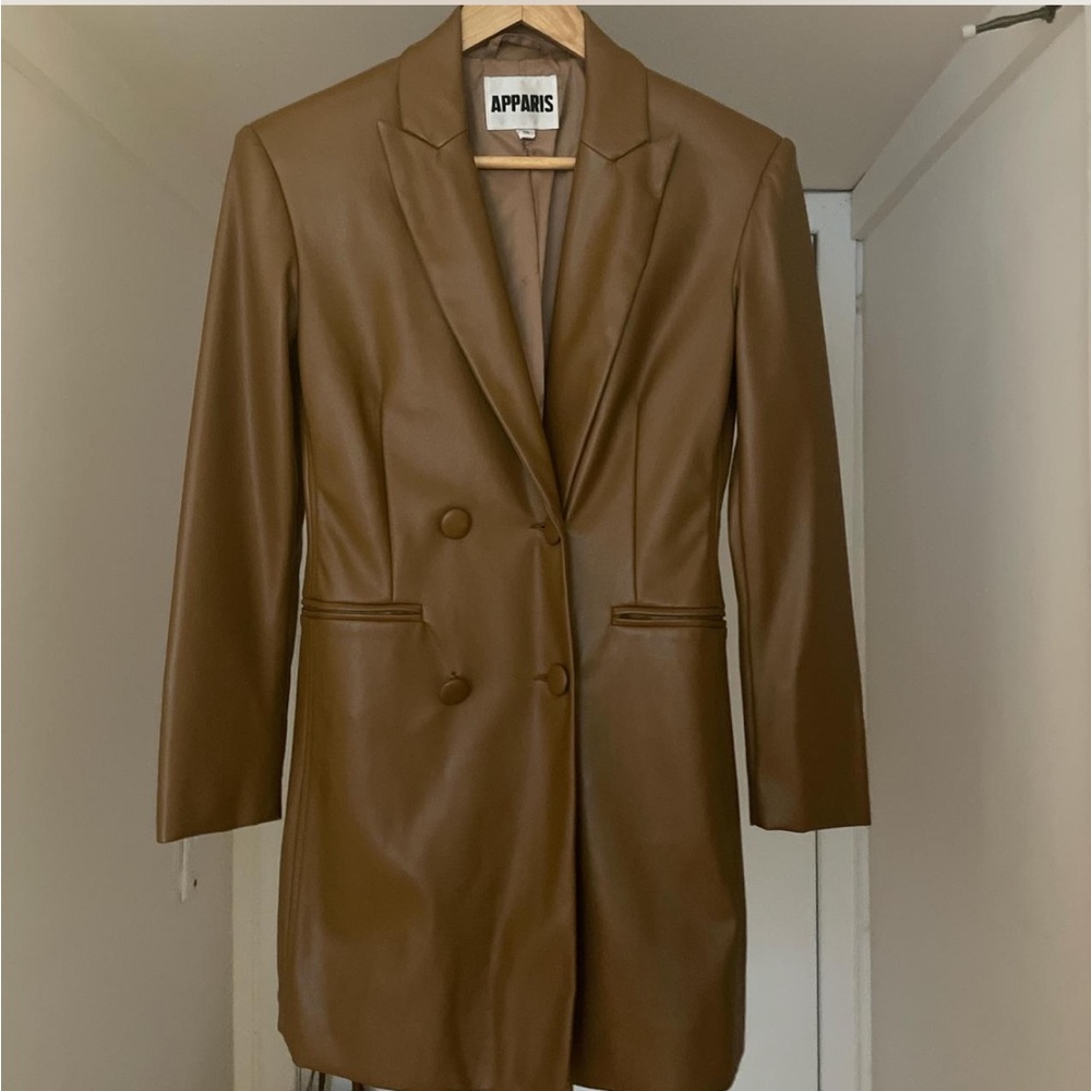 Apparis Leather Blazer